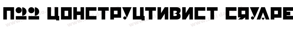 P22 Constructivist Square字体转换